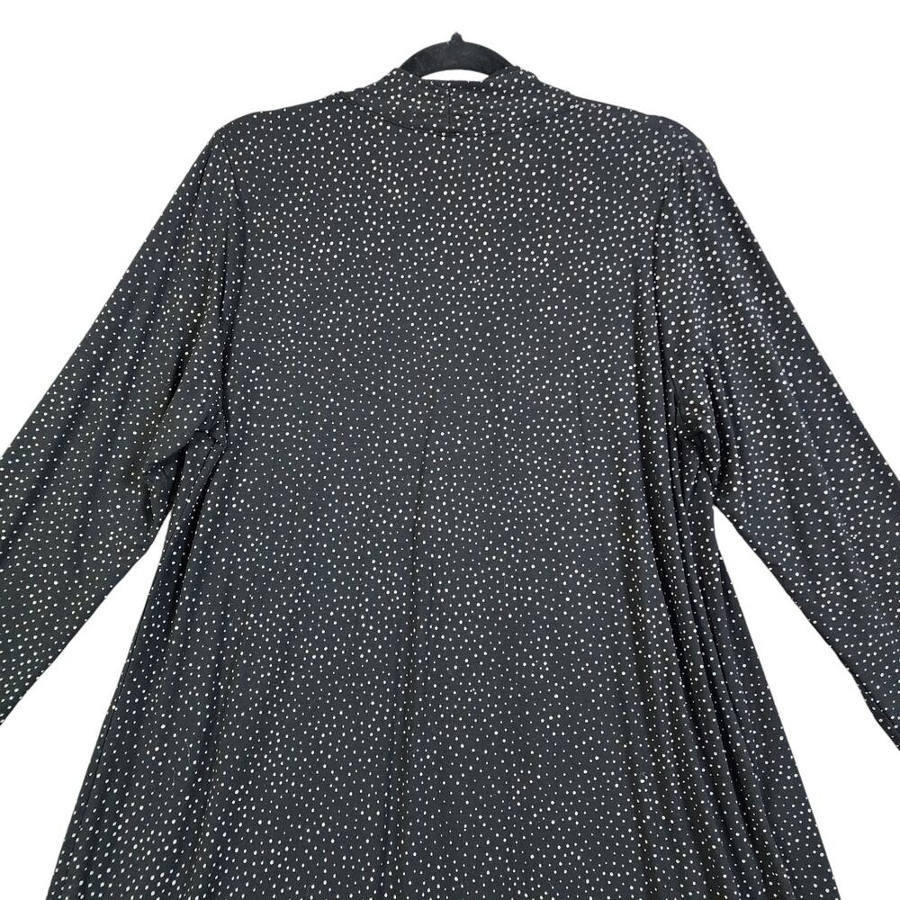 J Jill Wearever Collection Womens‎ Polka Dot Long Sleeve Dress Size L Petite - Picture 5 of 11